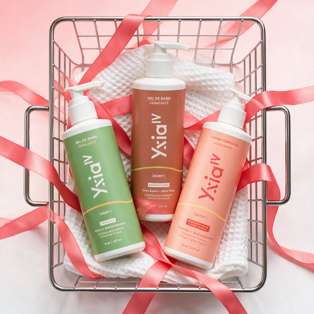 Gel de baño exfoliante (verbena) + gel hidratante (coconut) y serum corporal (cool citrus)