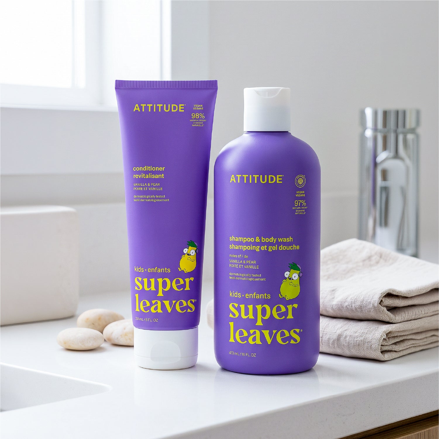 Dúo Vainilla &amp; Pera: Shampoo + Acondicionador