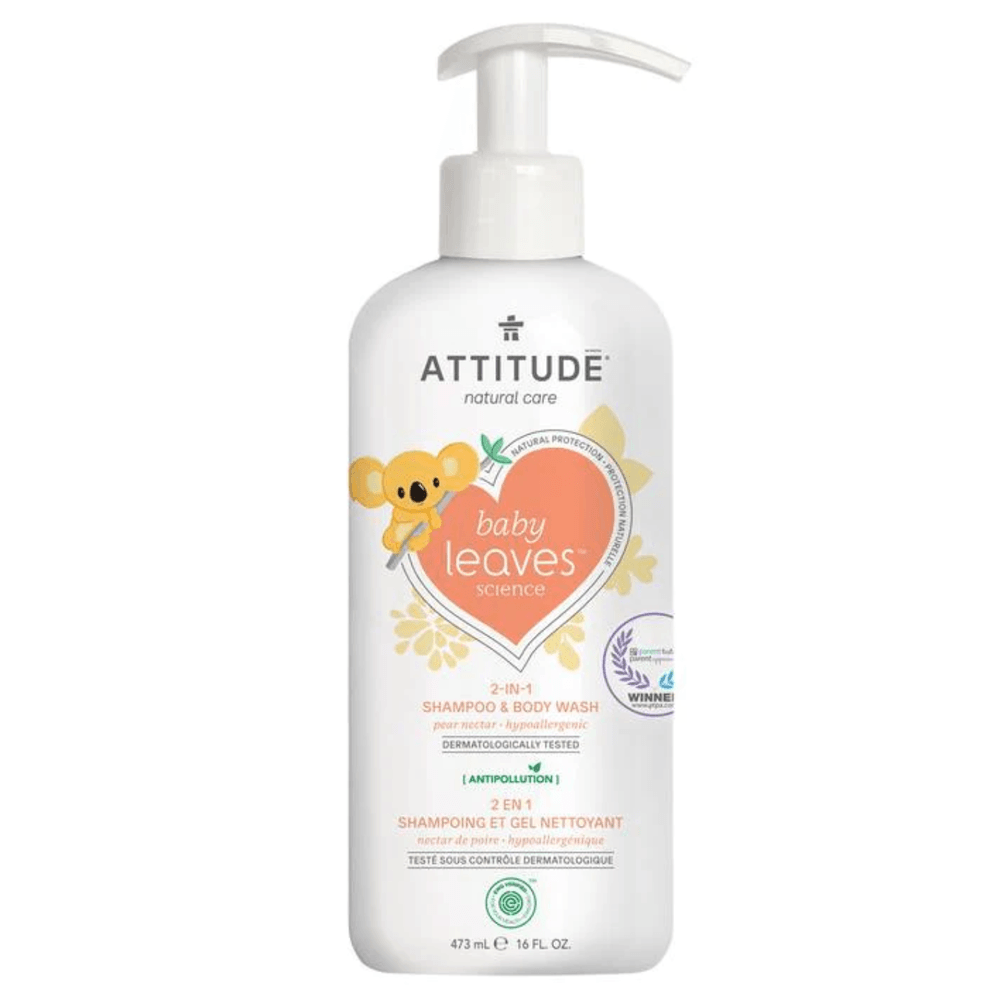 Shampoo &amp; gel de baño natural  Baby Leaves  Pear Nectar 473ml
