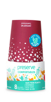 Vasos Compostables x 8 (12oz) - Color Rojo