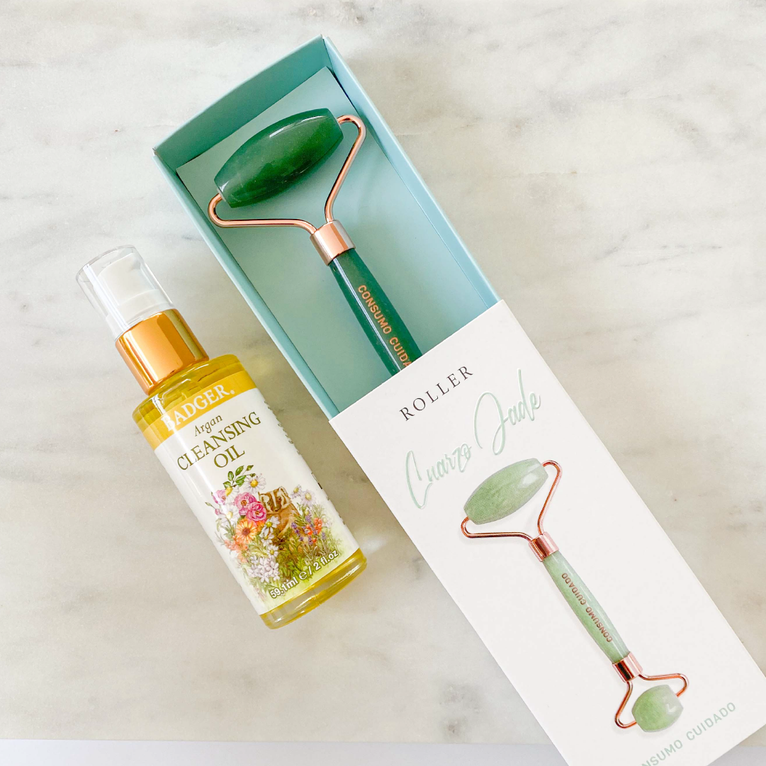 Roller Consumo Cuidado + Aceite Limpiador de Argan Badger
